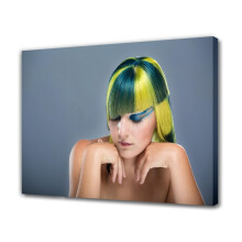 Farben Friseur Haarschnitt Farbmetrik Leinwandposter Schlafzimmerdeko Sportlandschaft Büroraumdeko Geschenk, Rahmenstil, 12x18 Zoll (30x45cm)