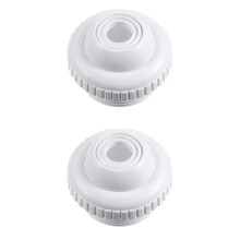 2 Pack Bath Nozzle Pool Accessory Swimming Accessories Jet Massage Eyeball Rotatable White Pvc Material
