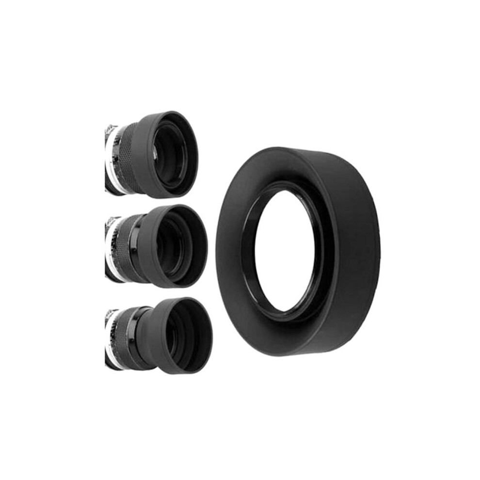 Universal 3-Stage Collapsible 3-In-1 Rubber Foldable Lens Hood Su 77Mm 9395123942131
