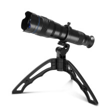 Optic Phone Mobile Camera Lens 36X Telephoto Telescope Lens Monocular + Selfie Tripod for All Smartphones