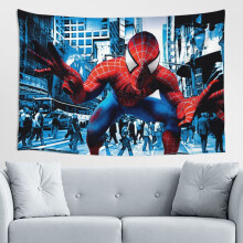 Spider-Man væggobelin til hjemmet, vægkunst, dekoration til drenge og piger, soveværelse, stue, 60*40 tommer