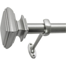 Juego de barra de cortina cuadrada ajustable Decopolitan de 7/8" de diámetro