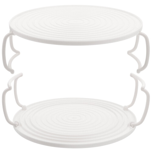 Eease 2pcs Microwave Oven Tray Rack Steaming Kitchen Accessory 2
