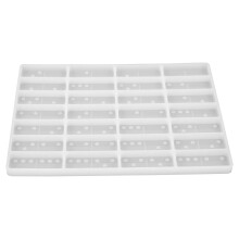 Silikónové formy Domino Mold na odlievanie živice, epoxidový biely silikagél