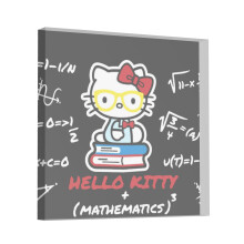 Quadratische Acrylplakette mit Hello Kitty und inspirierenden Zitaten, romantisches Geschenk für Freundin, Freund, Partner/in, Hochzeit, Geburtstag,