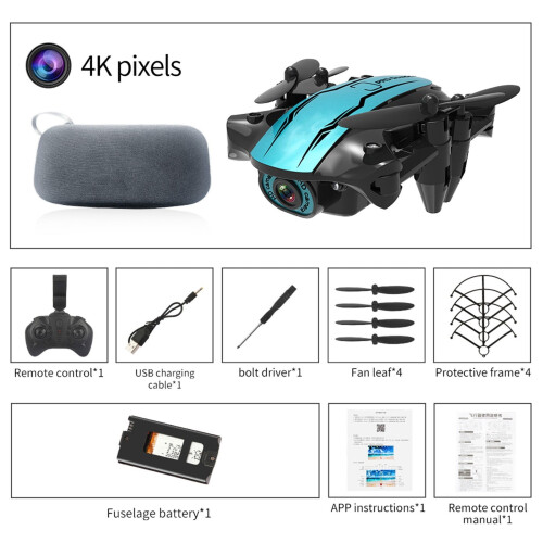 Χονδρική Kiplyki CS02Mini WiFi FPV HD Κάμερα με λειτουργία κρατήματος ύψους Πτυσσόμενο RC Drone
