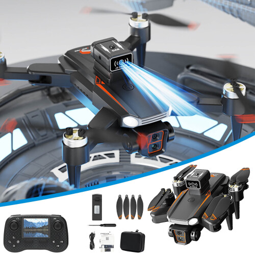 Drone με μεγάλη οθόνη, αεροφωτογράφηση HD, κινητήρα χωρίς ψήκτρες, τετρακόπτερο,