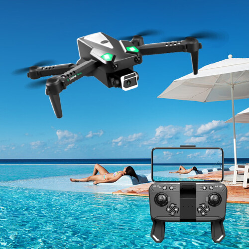 WJSXC Drone με διπλή κάμερα FPV HD 1080P Τηλεχειριστήριο Παιχνίδια Δώρα για αγόρια και 1