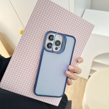Kompatibilné s iPhone 15, Priehľadné puzdro s prvotriednym pocitom na dotyk, Skladací stojan 2 v 1 a neviditeľný objektív, Odolné voči
