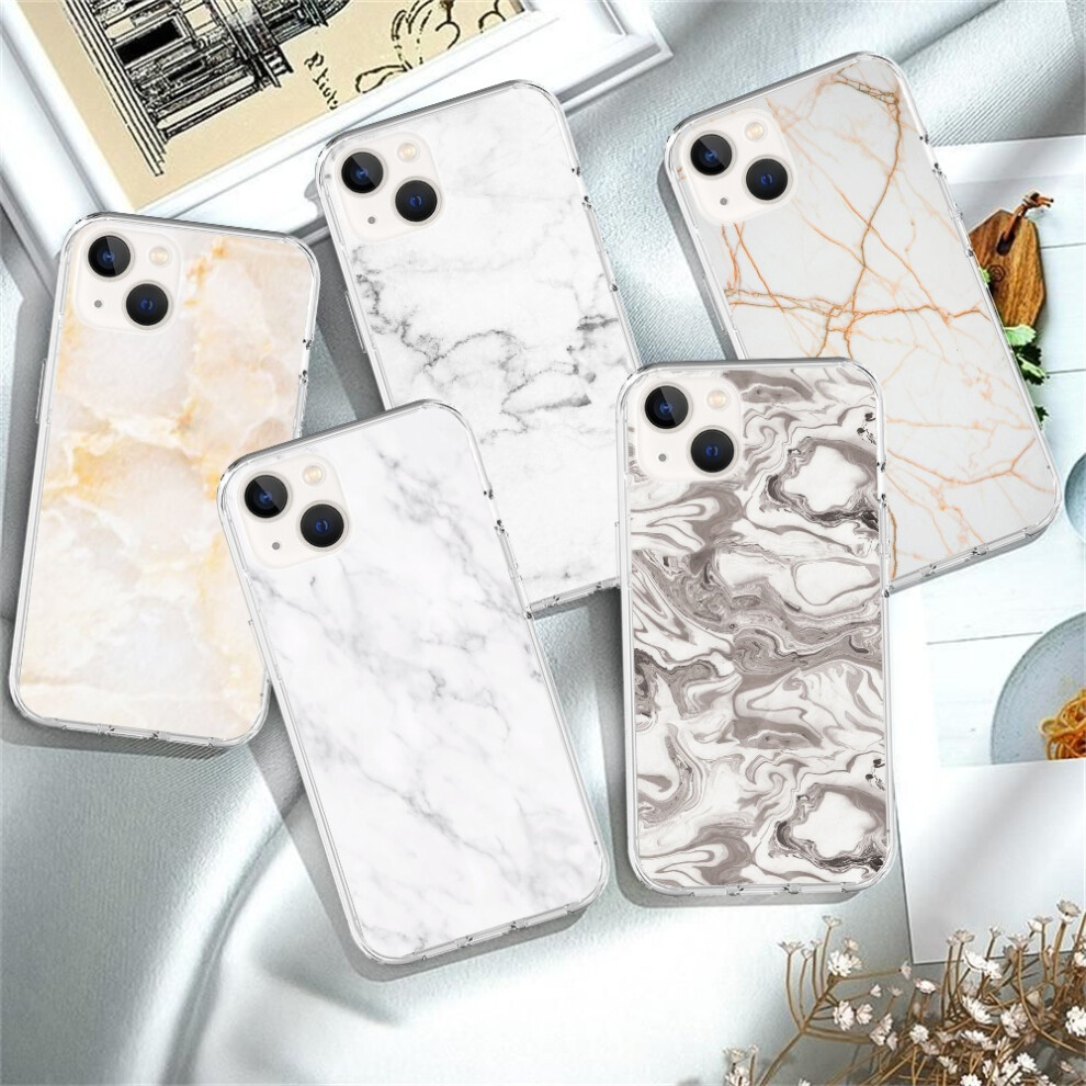 Marble Phone Case Compatible With Iphone 14 13 12 11 Pro Max Xs Xr X 6S 7 8 Plus - Transparent Protective Back Cover 9395123064949