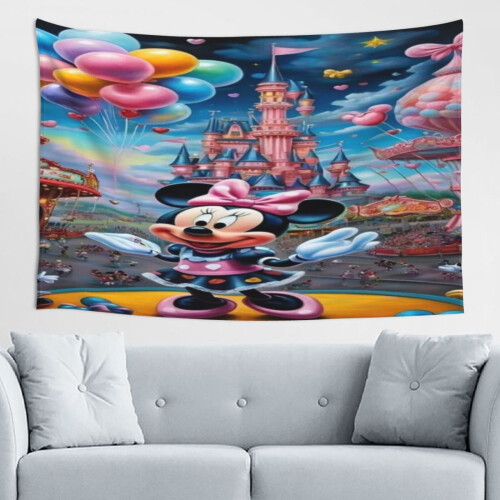 Ταπισερί τοίχου Mickey Mouse για αγόρια, κορίτσια, διακόσμηση υπνοδωματίου, σαλόνι 60*40in