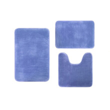 WRXMIJNHGSA Tapijt Koraalfluweel traagschuim katoenen mat badkamer absorberend antislip tapijt 3 stuks/set