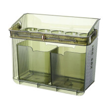 Set di contenitori ermetici per alimenti Poaug con maniglia, timer e portauova, compatibile con l'organizer per frigorifero - Contenitore per