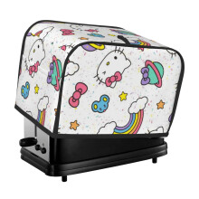 Copertura per tostapane Hello Kitty a 2 fette, protezione antipolvere e anti-impronte - Poliestere, coperture per piccoli elettrodomestici da cucina.