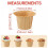 Συσκευασία 90 φυσικών χάρτινων θηκών για cupcakes, χάρτινων θηκών για cupcakes, βαρέων 2