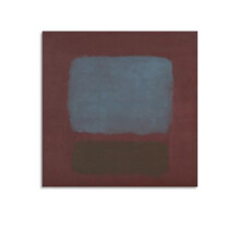 Mark Rothko palaszürke és barna szilvás alapon1958Falikép vászonkép, 30x30 cm - Hálószoba/Nappali Dekoráció
