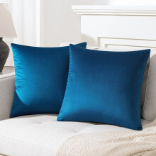 Cterwk Set van 2 zachte fluwelen sierkussenhoezen, decoratieve kussenhoezen voor bank, bed en fauteuil, 24x24 inch