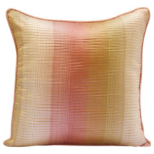 Kussenhoezen met rits, roze getextureerde ombre vierkante jacquard sierkussenhoezen 14x14 inch voor de bank - Sprookjesachtig