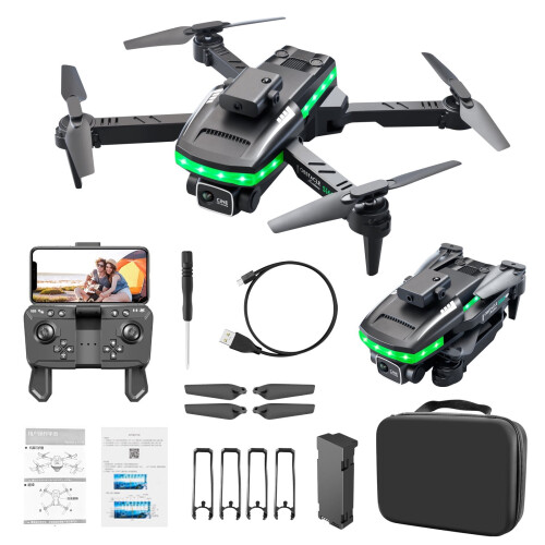 Drone με κάμερα 1080P για ενήλικες και παιδιά, πτυσσόμενο τετρακόπτερο τηλεχειρισμού 1