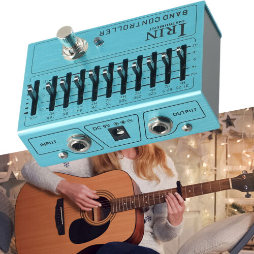 Irin Overdrive Distortion Ten Segment Eq Effektenhet for Elgitar, C 1