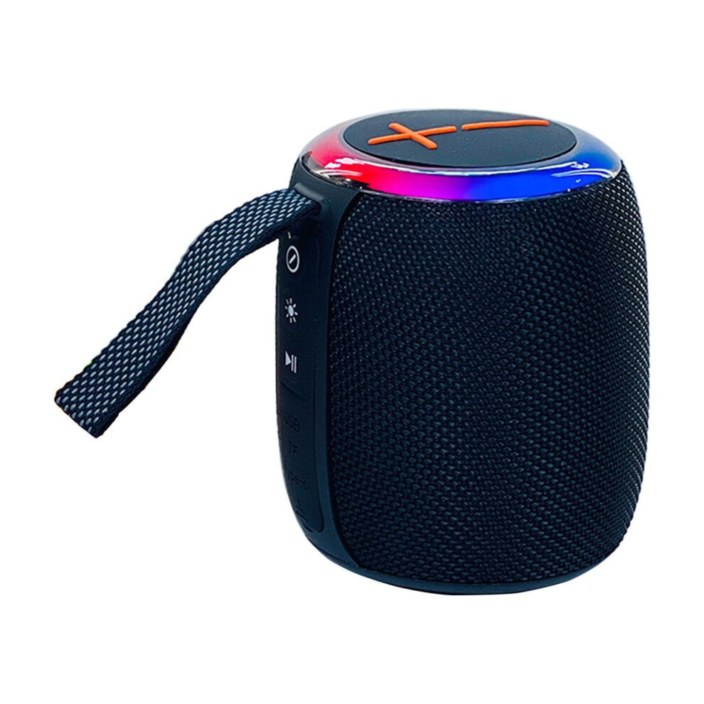 Paveos Enchanting Bluetooth Pendant Speaker With Colorful Lights, Card Slot & Wireless Functionality, Compatible With All Devices, Black 9395123286396