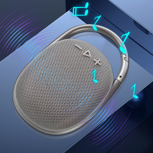 Φορητό ηχείο Bluetooth Naxoaeo, δυνατός ήχος HD, αδιάβροχο, αναπαραγωγή 10 ωρών, Aux, κλιπ, για