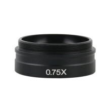 Professional Monocular Microscope Auxiliary Objective Barlow Lens 0.75X Install Thread 42mm for 10A 120X 180X 300X