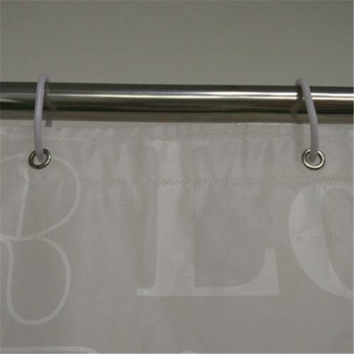 Cortina de ducha transparente para baño