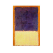 Mark Rothkon vedos, punaoranssi, ruskeankeltainen, violetti, 1954, kankaalle piirretty taideteos, 8 x 12 tuumaa (20 x 30 cm), seinäkoriste, juliste,