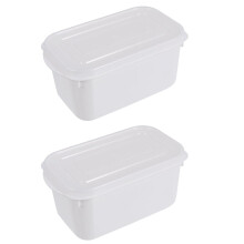 2er-Set Kühlschrank-Organizer für Lebensmittel, Küchenaufbewahrung, Speisekammer, Schulbrotdose, Mikrowellen-Obstbehälter