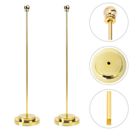 6 Pcs Table Flag Pole Table Decor Sturdy Flag Holder Retainer Holder Practical Flagpole Holder Office 1