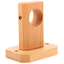 Gardinenstangenhalterung aus Holz, Handtuchhalter für Badezimmer, dekorative Halterungen für Dusche, Holzhalter