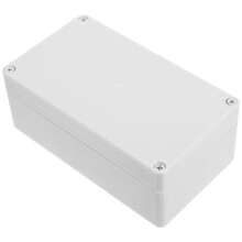 Caixa de junção plástica para uso externo, caixa elétrica à prova d'água, cabo IP, ABS branco