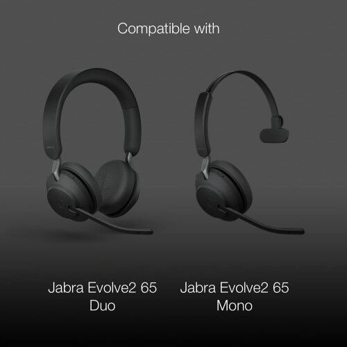 GTW oorkussens voor Jabra Evolve2 65, Evolve2 45h, Evolve2 40 Bluetooth USB, Global Teck 2-pack 2