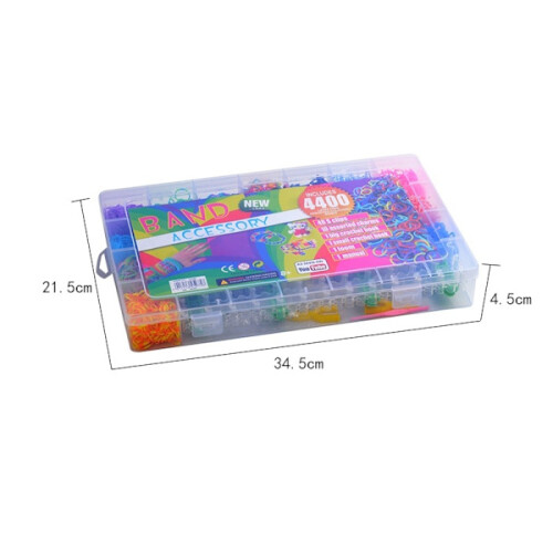 Loom Bands Kit - 4400pcs and accessories. multicolor 2