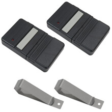 Garage Door Remote Control 2 Pack, Compatible with Genie GT901 390MHz, Wide Compatibility and Sunshade Clip