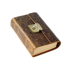 Milue Antique Scrapbook -muistikirja, matkapäiväkirja, salasanasuojattu, naisille ja miehille