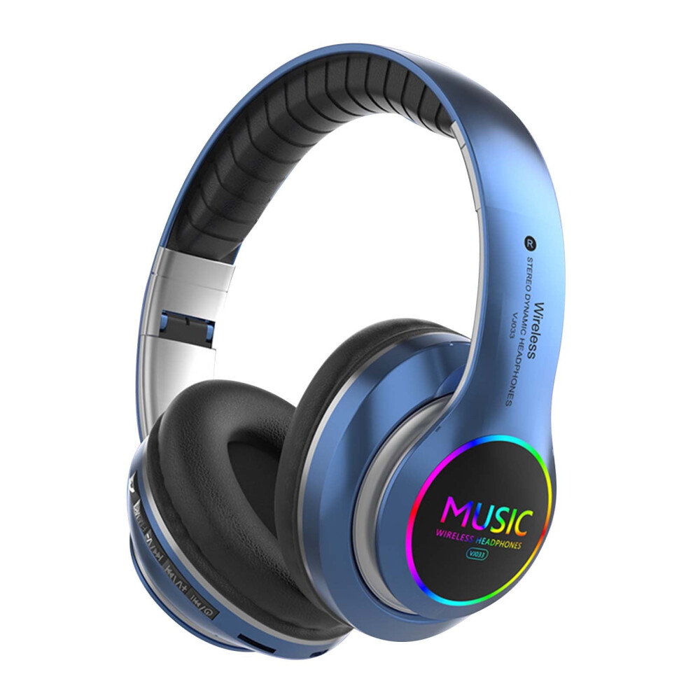 Gbsell Bluetooth 5.0 Headphones With Subwoofer, Foldable Over-Ear Wireless Headset, Noise Cancellation, Built-In Mic, Soft Earmuffs 9395123393018