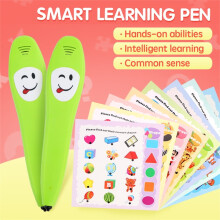 RRSCC Electronic Reading Pen with Learning Book, Compatible with RRSCC Books, Interactive Educational Toys for Kids Early Learning