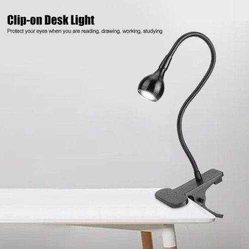 Φωτιστικό γραφείου LED OTVIAP, εύκαμπτο σφιγκτήρα USB με κλιπ φωτιστικό γραφείου LED, 1