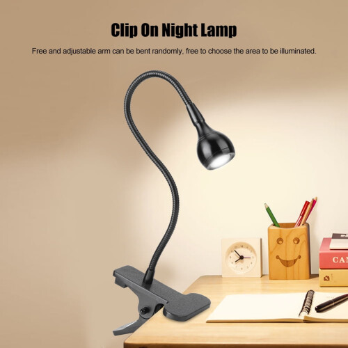 Φωτιστικό γραφείου LED OTVIAP, εύκαμπτο σφιγκτήρα USB με κλιπ φωτιστικό γραφείου LED,