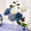 2X Συνδυασμός λουλουδιών Dusty Blue για DIY νυφικές ανθοδέσμες, κεντρικά διακοσμητικά 5