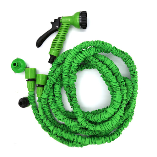 INF uitschuifbare waterslang met sproeikop, 5-15 meter