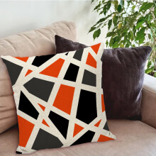Cyber Monday-aanbiedingen: Zachte decoratieve sierkussenhoezen, met glitterprint, geometrische strepen, 45x45 cm - Flash Deals