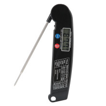 Fleischthermometer, wasserdichtes digitales Fleischthermometer mit Sofortanzeige für Küche, Grill und Outdoor-Grillzubehör (Schwarz)