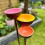 Quinlirra Garden Hook Iron Crafts Courtyard Bee Water Feed Εξωτερική σκουριά Ράβδος Ένθετο Σιδήρου Δώρα για 4