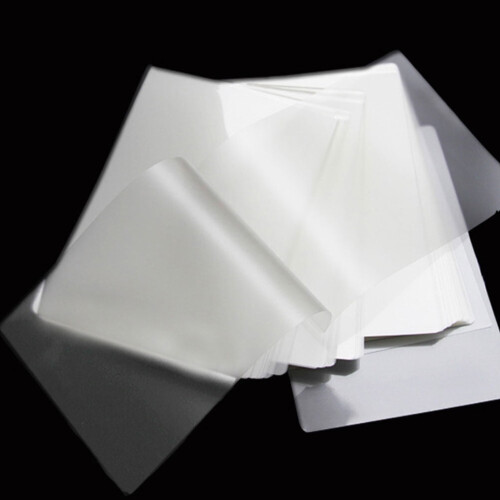 Pacote com 100 unidades de envelopes de laminação térmica transparentes de 5 polegadas (12,7 cm), 0,08 mm de espessura, película protetora 1