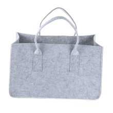 Felt Firewood Basket with Large Capacity, Durable Felt Storage Bag for Outdoor and Camping Use