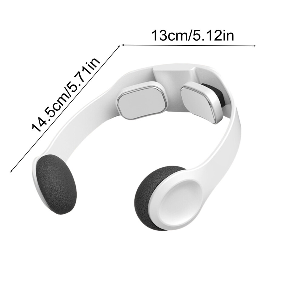 White Rxirucgd Neck Massager, Cervical Spine 2 Heads 6 Kinds Of Massage Modes Cervical Charging Neck And Shoulder For Elders/Friend/Adult,