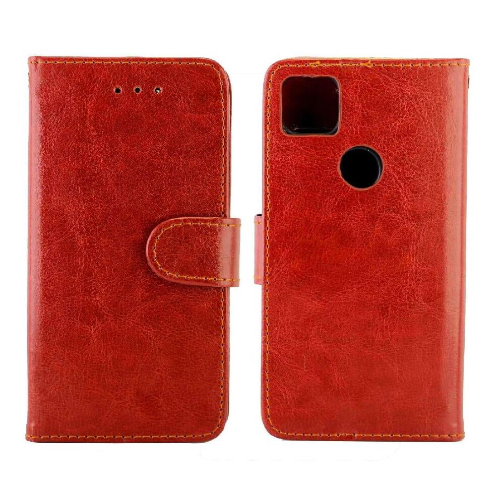 Flip Case For Google Pixel 4A 4G Pu Leather Kickstand Magnetic Closure Shockproof Card Holder 9395123590943